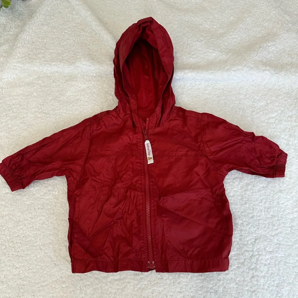 BabyGap dark red lightweight shell jacket Size 6-12 months